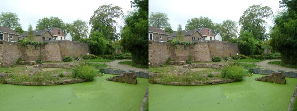 Remains of the old castle and city wall in Wageningen. (photo by Dennis Boersma)