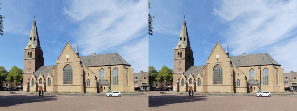 The Grote Kerk or "large church", in the old centre of Wageningen. (photo by Dennis Boersma)