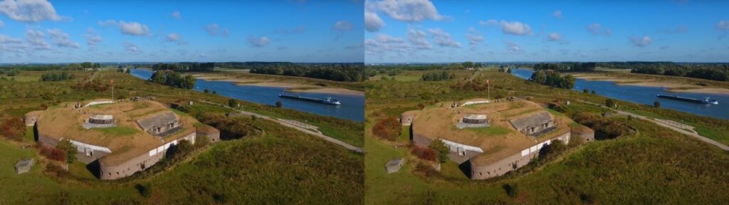 Aerial view of Fort Pannerden